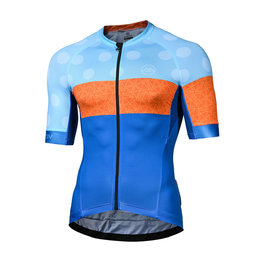 MONTON Cycling short sleeve jersey - CLIMBING FLOWER - blue