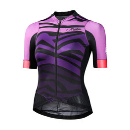 MONTON Cycling short sleeve jersey - FURIOUS WAVES LADY - purple