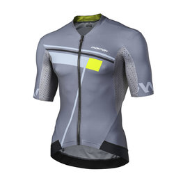 MONTON Cycling short sleeve jersey - PRISMA - grey