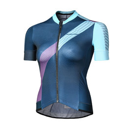 MONTON Cycling short sleeve jersey - MAJOR LADY - blue