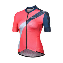 MONTON Cycling short sleeve jersey - MAJOR LADY - red/black/grey