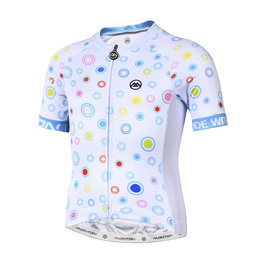 MONTON Cycling short sleeve jersey - LOEWI KIDS - white