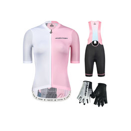 MONTON Cycling mega sets - BACK SHADOW LADY - pink/white/black