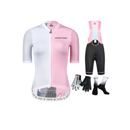MONTON Cycling mega sets - BACK SHADOW LADY - black/white/pink