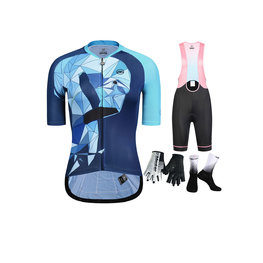 MONTON Cycling mega sets - FLAMINGO LADY - blue/black