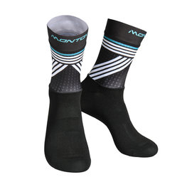 MONTON Cyclingclassic socks - GREFFIO - black/white
