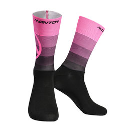 MONTON Cyclingclassic socks - VALLS - pink/black