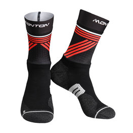 MONTON Cyclingclassic socks - GREFFIO 2  - red/black