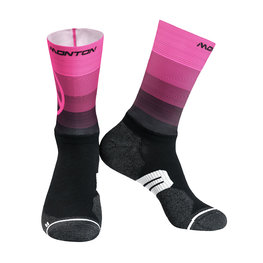 MONTON Cyclingclassic socks - VALLS 2  - pink/black