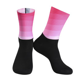 MONTON Cyclingclassic socks - SUNGLOW - black/pink