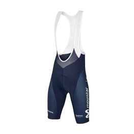 Cycling bib shorts - MOVISTAR 2019 - white/blue