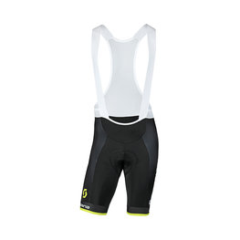 GIORDANA Cycling bib shorts - MITCHELTON-SCOTT '19 - black/yellow