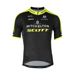 GIORDANA Cycling short sleeve jersey - MITCHELTON-SCOTT '20 - black/yellow