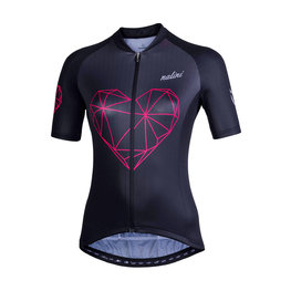 NALINI Cycling short sleeve jersey - AIS CHIC 2.0 LADY - black/pink