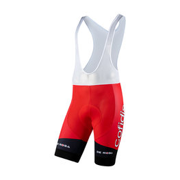 NALINI Cycling bib shorts - COFIDIS 2020 - black/red
