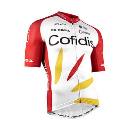 NALINI Cycling short sleeve jersey - COFIDIS 2021 - white/red