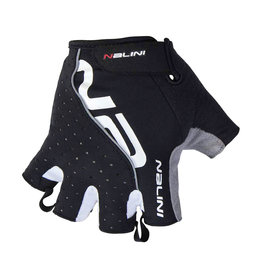 NALINI Cycling fingerless gloves - RED - black