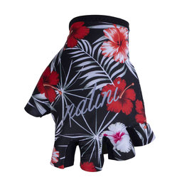 NALINI Cycling fingerless gloves - AIS LADY CIMA - red/black