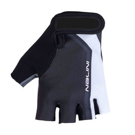 NALINI Cycling fingerless gloves - AIS SALITA  - white/black