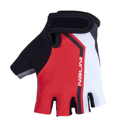 NALINI Cycling fingerless gloves - AIS SALITA  - white/red/black