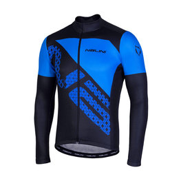 NALINI Cycling summer long sleeve jersey - AIS FATICA SUMMER - blue/black