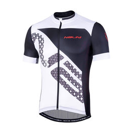 NALINI Cycling short sleeve jersey - AIS VITTORIA 2.0 - black/white