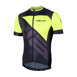NALINI Cycling short sleeve jersey - AIS VITTORIA 2.0 - black/yellow