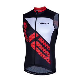 NALINI Cycling sleeveless jersey - AIS VOLATA 2.0 - black/red