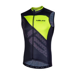 NALINI Cycling sleeveless jersey - AIS VOLATA 2.0 - black/yellow
