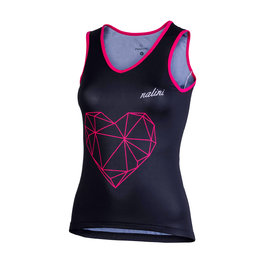 NALINI Cycling sleeveless jersey - AIS BRILLANTE 2.0 LA - black/pink