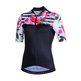 NALINI Cycling short sleeve jersey - AIS MODERNA 2.0 LADY - pink/black