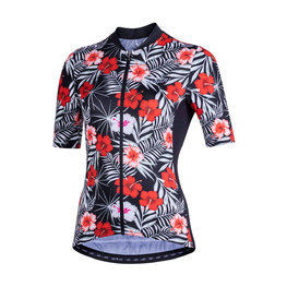 NALINI Cycling short sleeve jersey - AIS MODERNA 2.0 LADY - black/red