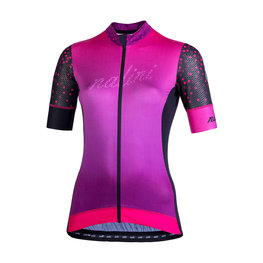 NALINI Cycling short sleeve jersey - AIS STILOSA 2.0 LADY - purple/black/pink