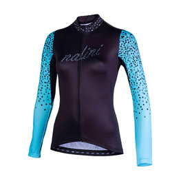 NALINI Cycling winter long sleeve jersey - AIS LW 2.0 LADY SMR - black/blue