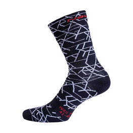 NALINI Cyclingclassic socks - AIS SAETTA 2.0 H19 - white/black