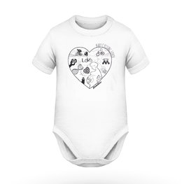 baby romper - BABY CYCLING LOVER - white
