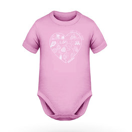 baby romper - BABY CYCLING LOVER - pink