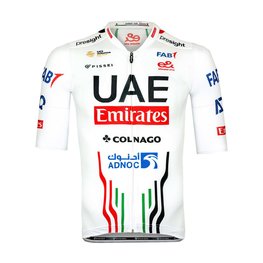 PISSEI Cycling short sleeve jersey - UAE TEAM EMIRATES OFFICIAL 2024 - white/red/black
