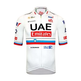 PISSEI Cycling short sleeve jersey - UAE TEAM EMIRATES SLOVENIAN 2024 - white/red
