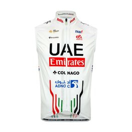 PISSEI Cycling gilet - UAE TEAM EMIRATES 2024 - white