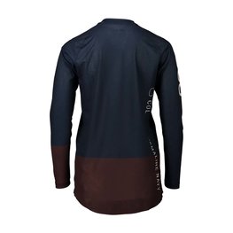 POC Cycling summer long sleeve jersey - MTB PURE LADY - brown/blue