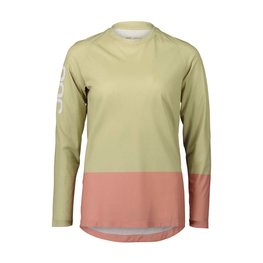 POC Cycling summer long sleeve jersey - MTB PURE LADY - beige/pink