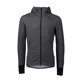 POC hoodie - MERINO ZIP HOOD - grey
