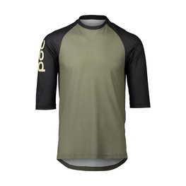 POC Cycling short sleeve jersey - MTB PURE 3/4 - black/green
