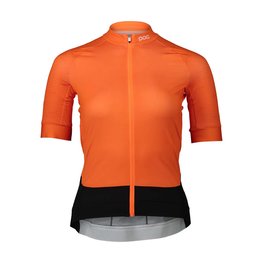 POC Cycling short sleeve jersey - ESSENTIAL ROAD LADY - orange/black