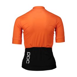 POC Cycling short sleeve jersey - ESSENTIAL ROAD LADY - orange/black