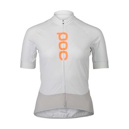 POC Cycling short sleeve jersey - ESSENTIAL ROAD LADY - white/grey