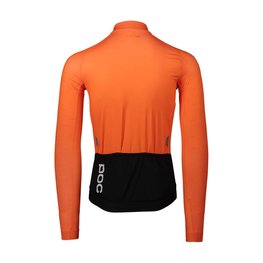 POC Cycling summer long sleeve jersey - ESSENTIAL ROAD - orange/black