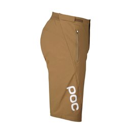POC Cycling shorts without bib - ESSENTIAL ENDURO - brown