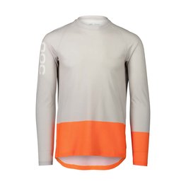 POC Cycling summer long sleeve jersey - MTB PURE - grey/orange